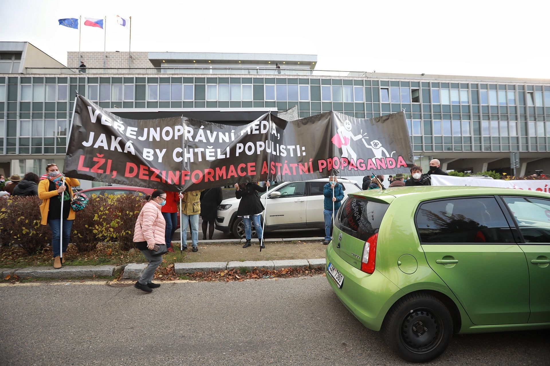 Demonstrace za nezávislost České televize (17.11.2020)