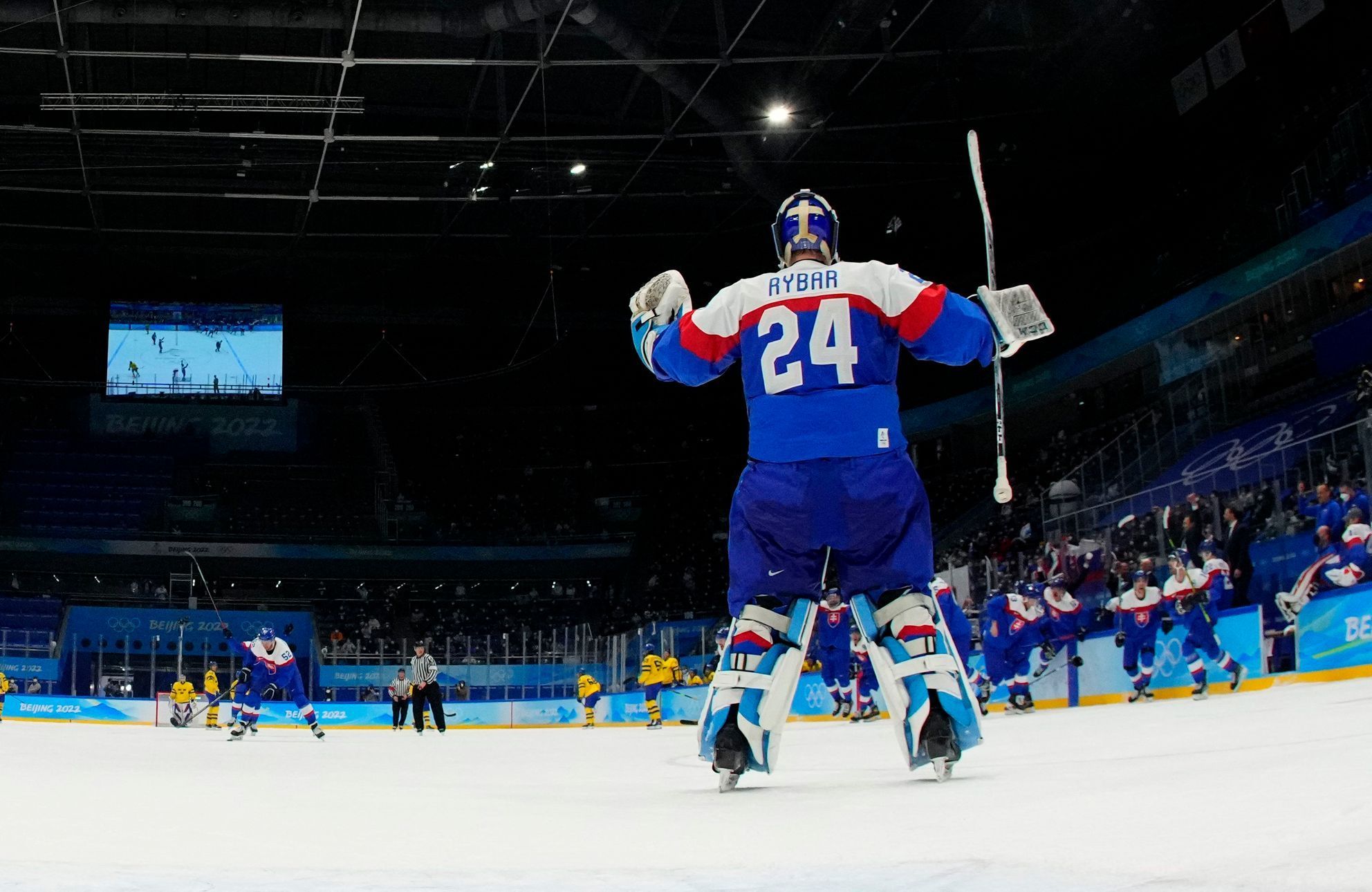 OH 2022, Peking, hokej, utkání o 3. místo, Slovensko - Švédsko