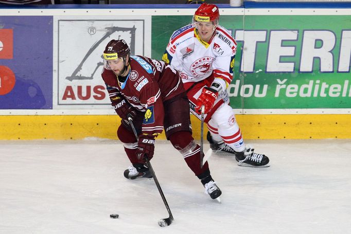 TELH, Sparta-Třinec: Jan Piskáček - Aron Chmielewski