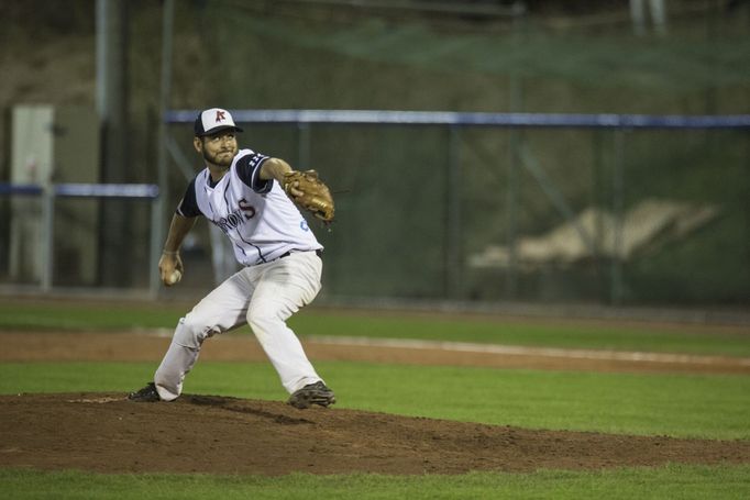 Joe Goodman - vystřídal na kopci Řeháčka a doházel zápas. Bravurně zvládl souboj nervů. Domácí udrželi těsné vítězství 6:5 a mohli slavit první výhru.