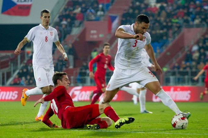 Česko-Srbsko: Ondřej Zahustel (20) - Duško Tošič (3)