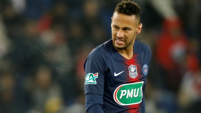 Soccer Football - French Cup - Round of 32 - Paris St Germain v RC Strasbourg - Parc des Princes, Paris, France - January 23, 2019  Paris St Germain's Neymar during the m