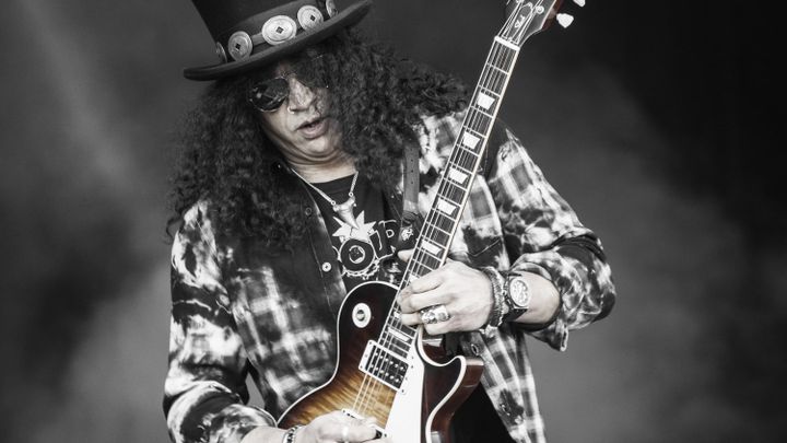 Svůj ikonický klobouk ukradl v Los Angeles. Slash z Guns N’ Roses slaví 60 let; Zdroj foto: ČTK/ZUMA