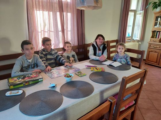 Svetlana with her children