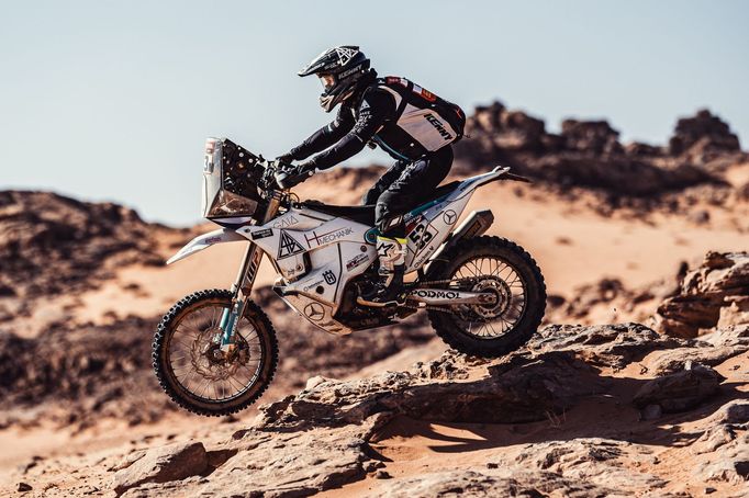 Libor Podmol (Husqvarna) na Rallye Dakar 2021.