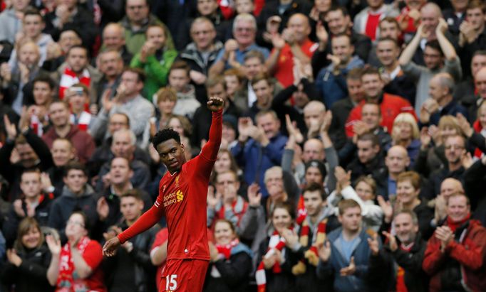 Daniel Sturridge (Liverpool) slaví branku v Premier League