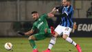 fotbal, Evropská liga 2019/2020, play off, Razgrad - Inter Milán, Wanderson, Danilo D'Ambrosio