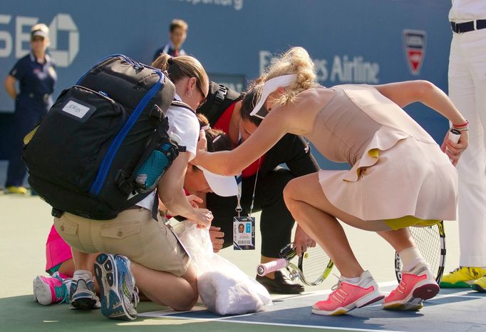 Pcheng Šuaj a Wozniacká v semifinále US Open