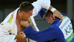 OH 2016, judo: Lukáš Krpálek (v bílém) - Maxim Rakov (KAZ)