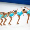 Elizaveta Ukolova of the Czech Republic practices her routine during a figure skating training session at the Iceberg Skating Palace during the 2014 Sochi Winter Olympics