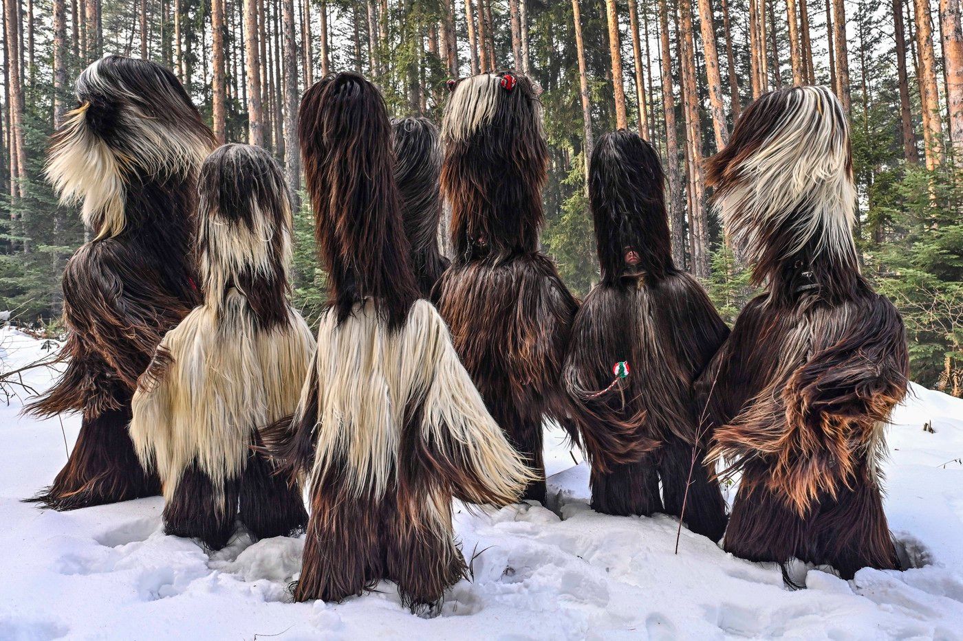 Kukeri, rituál, paruky, obleky