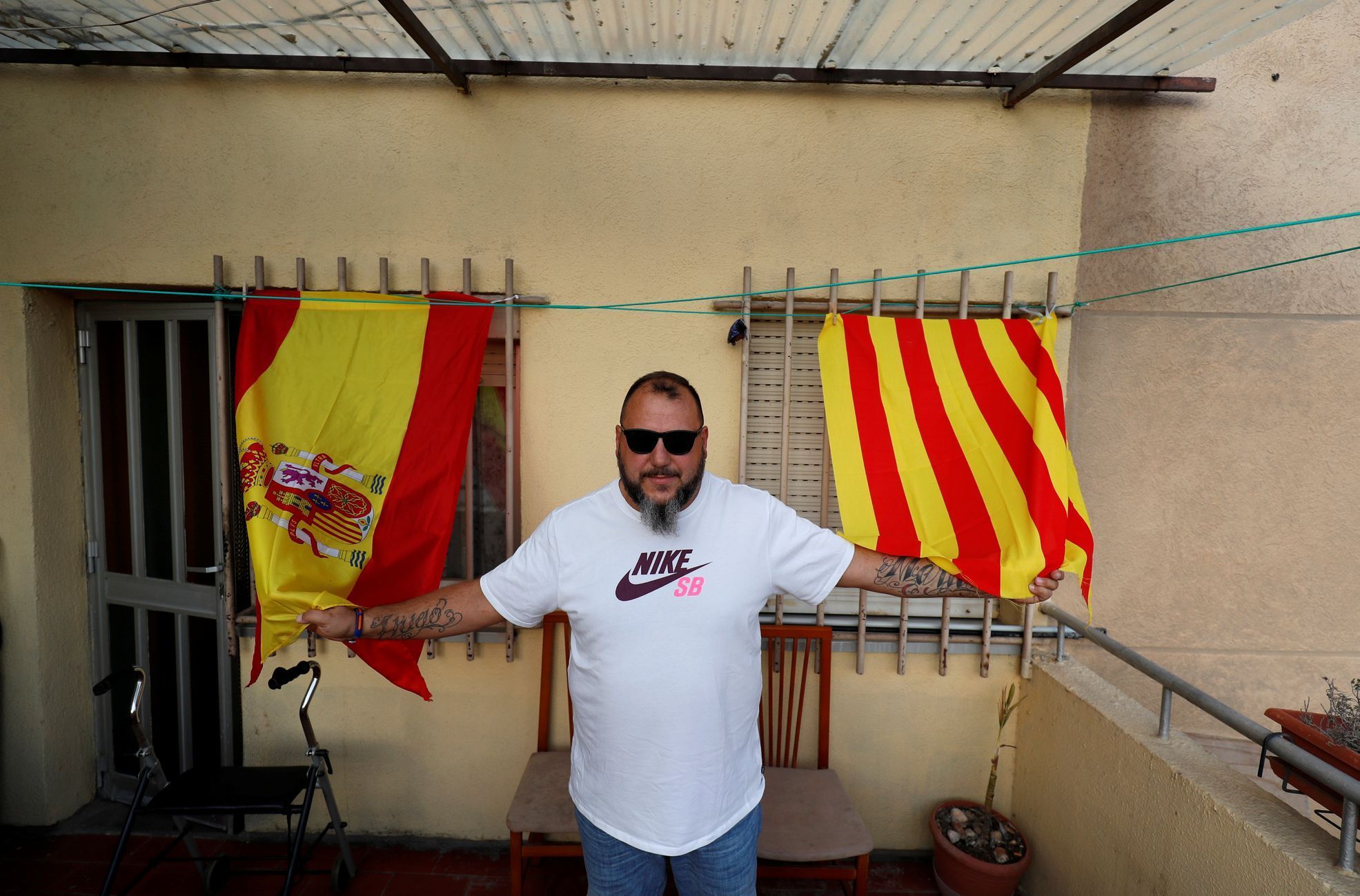 Ruben Sole z obce Badia del Valles odmítá nezávislé Katalánsko.
