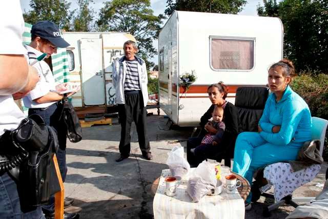 Romské tábořiště Francie