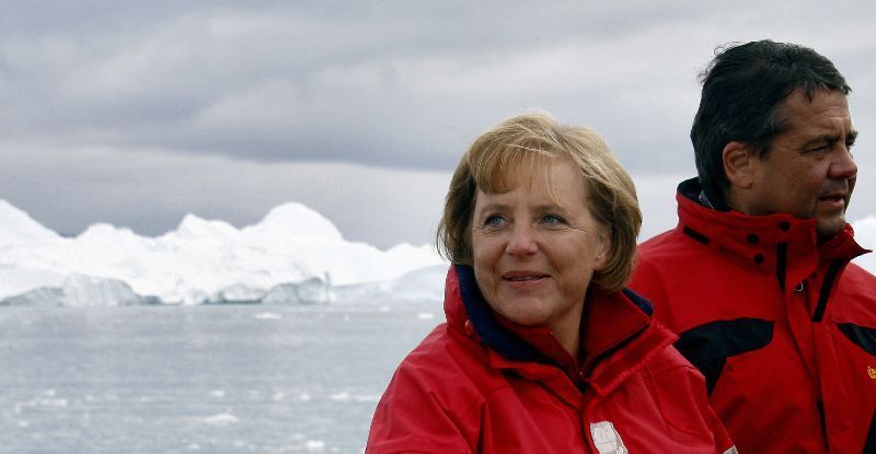 Merkelová v Grónsku