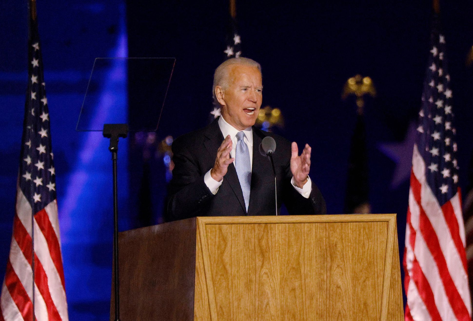Joe Biden vítězný projev