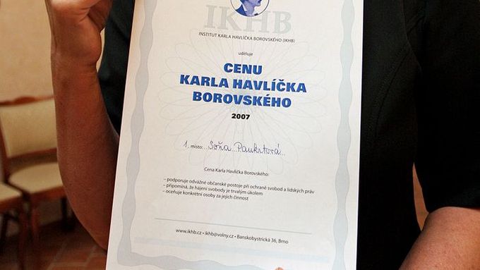 Ocenění Karla Havlíčka Borovského za rok 2007 obdrželi Soňa Paukrtová, Vlastimil Tlustý a Petr Langer.