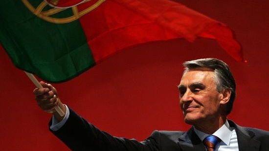 Portugalský kandidát na prezidenta Cavaco Silva. 20/1/2006