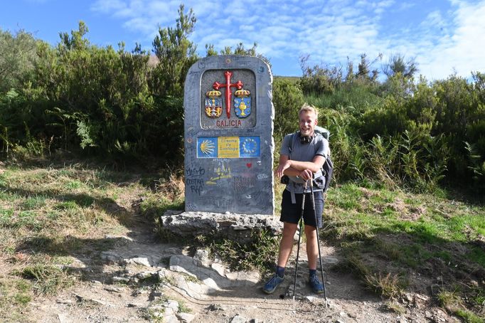 Ladislav Zibura na cestě do španělského Santiaga de Compostela