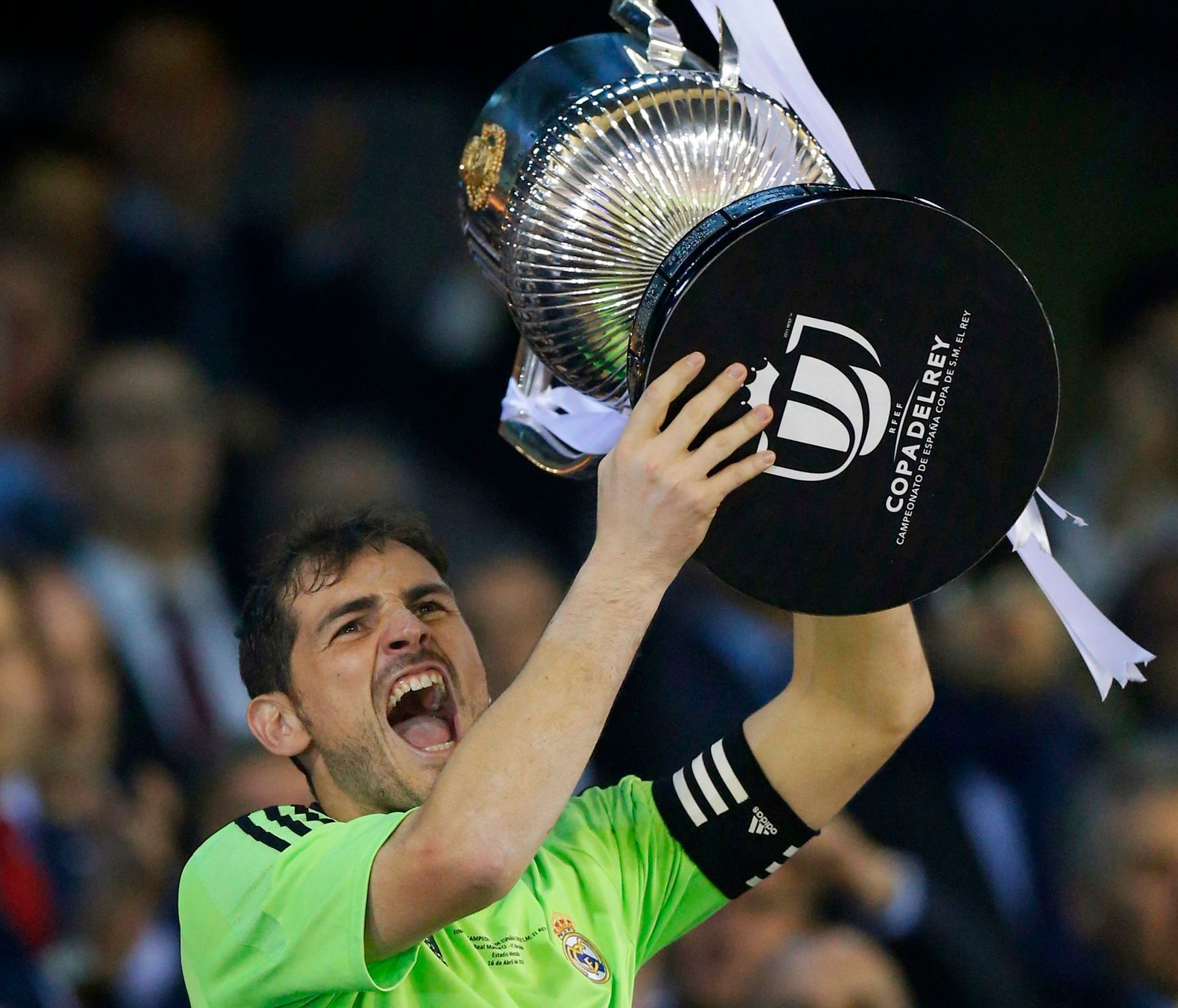Iker Casillas se španělským pohárem