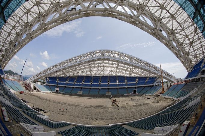 Příprava na MS 2018: stadion Fišt v Soči