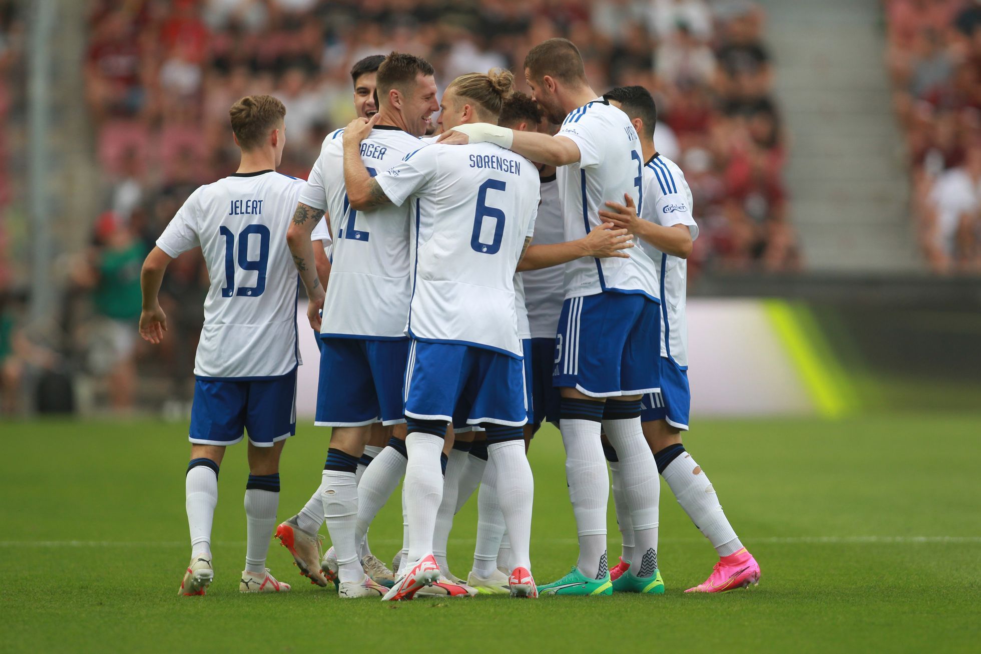 fotbal, Liga mistrů, 3. předkolo, odveta, Sparta - FC Kodaň, radost FC Kodaň