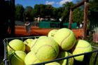Tennis balls are seen in the Smashing Suns tennis club as the government loosened a seven-week-old lockdown due to the coronavirus disease (COVID-19) outbreak in Vienna,