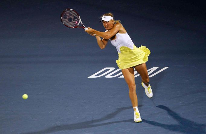 Caroline Wozniacki na turnaji v Dubaji 2013