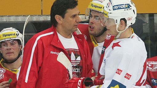 Slavia vs. Plzeň, 9. kolo hokejové extraligy (Vladimír Růžička)