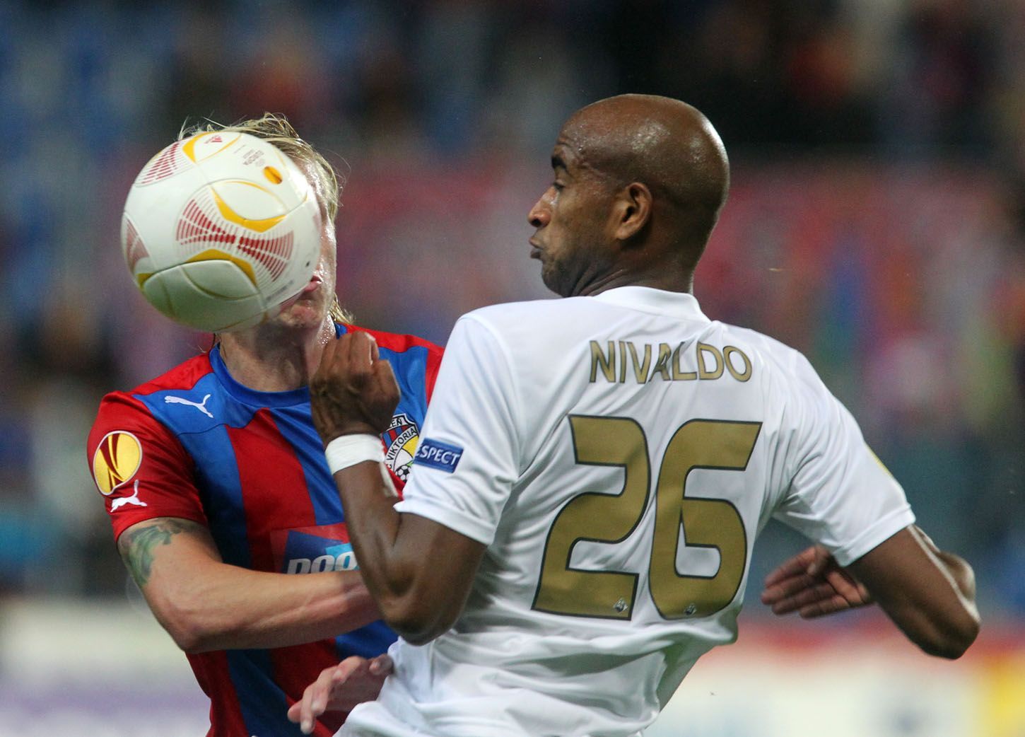 Viktoria Plzeň vs. Academica Coimbra, utkání Evropské ligy 2012 - Rajtoral