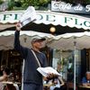 Paříž, Francie, kolportér, noviny, poslední, Le Monde