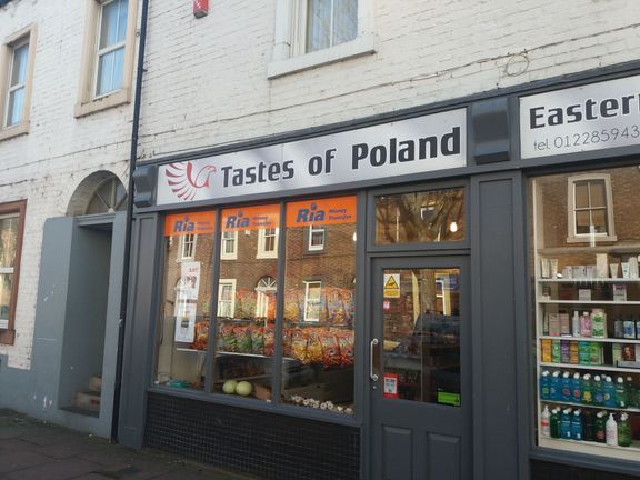 Polský obchod v Carlisle.