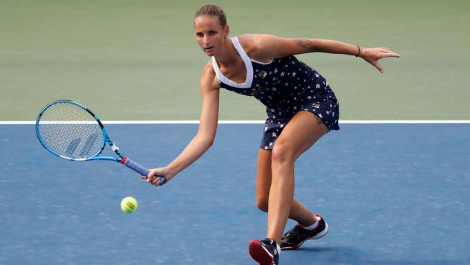 Karolína Plíšková v prvním kole US Open.