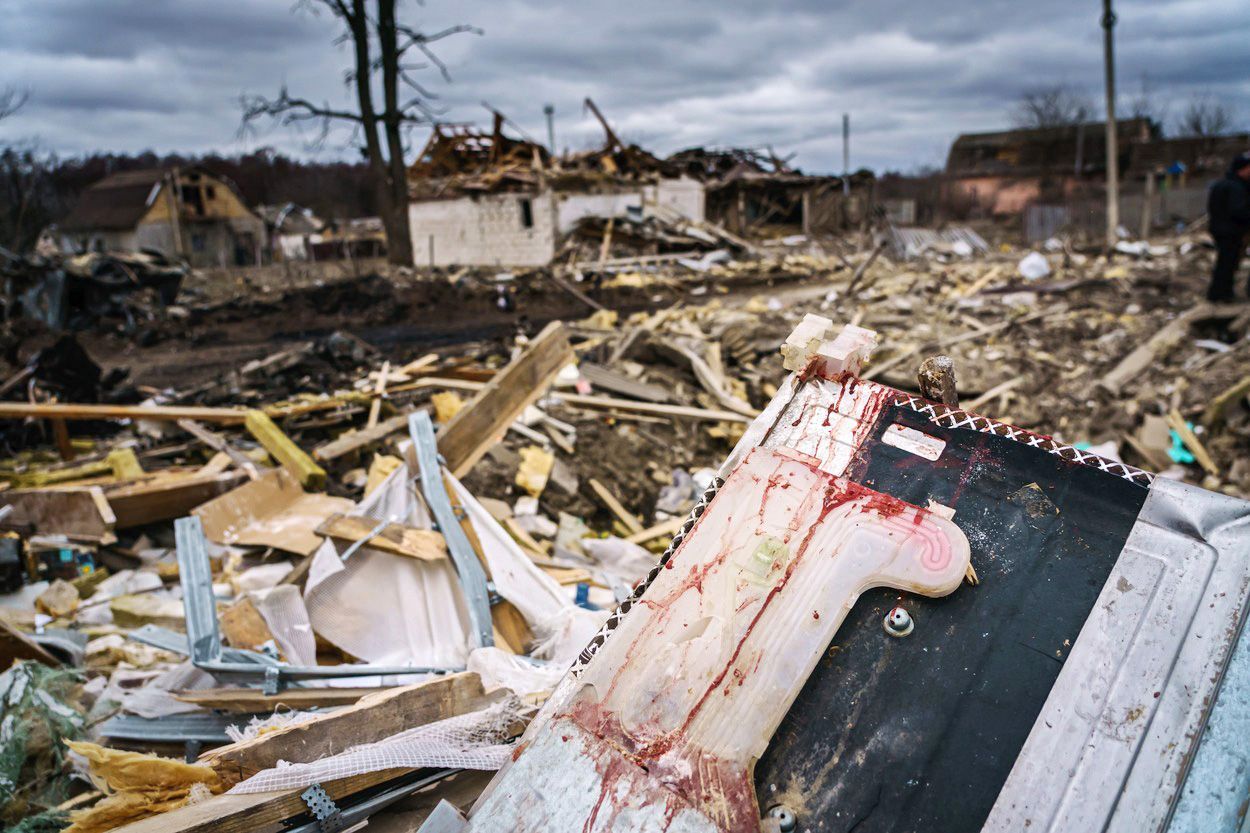 Fotogalerie / 5. 3. 2022 / Marhalivka / Válka na Ukrajině a napáchané civilní škody