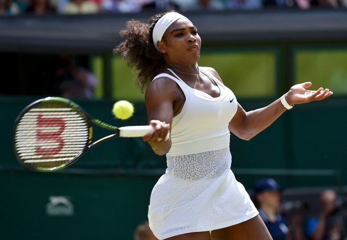 Serena Williamsová ve finále Wimbledonu 2015