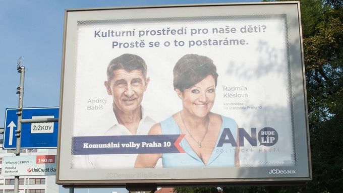 Koláž Radmily Kleslové a Andreje Babiše z volební kampaně.