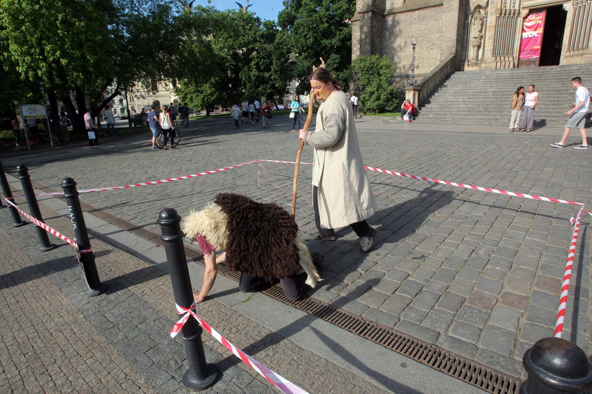 Ovčí happening o Tomio Okumarovi