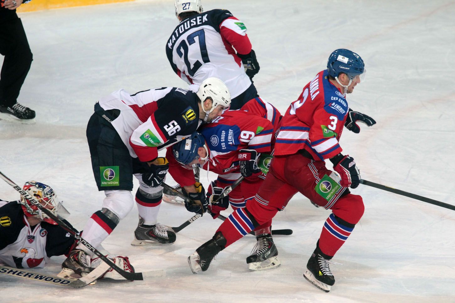 KHL: Lev - Slovan Bratislava (Matoušek, Jaakola)