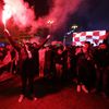 Chorvatští fanoušci v Záhřebu sledují zápas o 3. místo na MS 2022 Chorvatsko - Maroko
