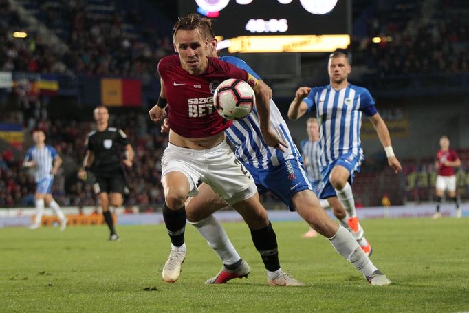 Josef Šural v ligovém zápase Sparta - Liberec.