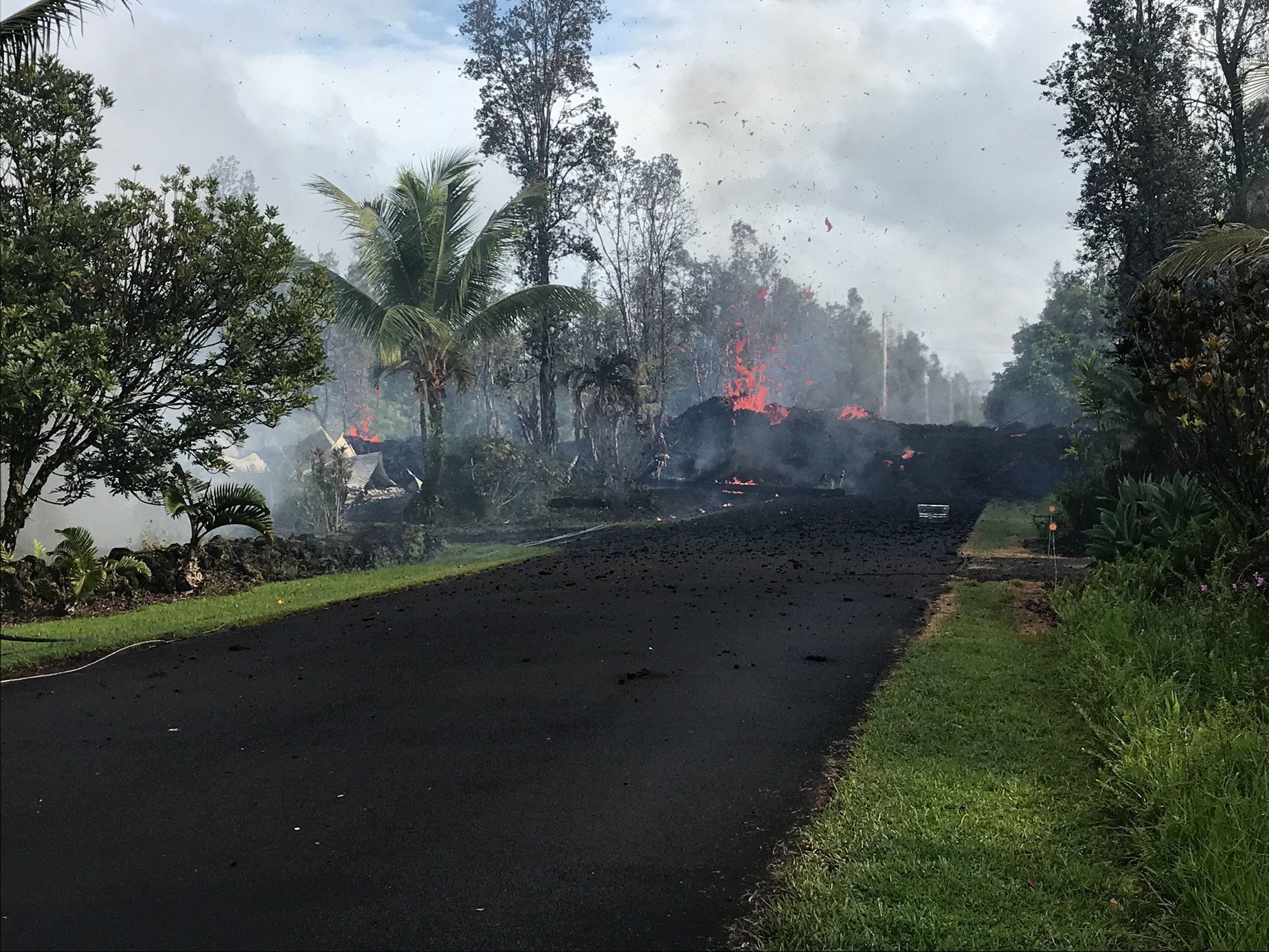Erupce sopky Kilauea na Havaji, květen 2018
