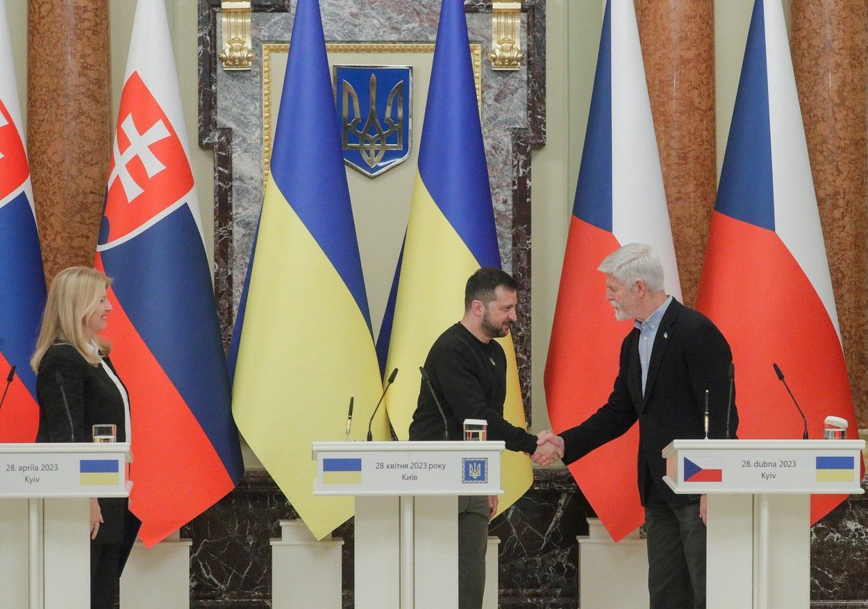 petr pavel zuzana čaputová volodymyr zelenskyj prezident ukrajina česko slovensko