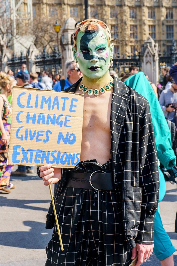 Londýn - Extinction Rebellion. Protesty proti změnám klimatu