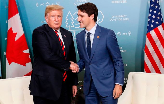 Donald Trump a Justin Trudeau