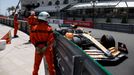 Lando Norris v McLarenu ve Velké ceně Monaka 2022