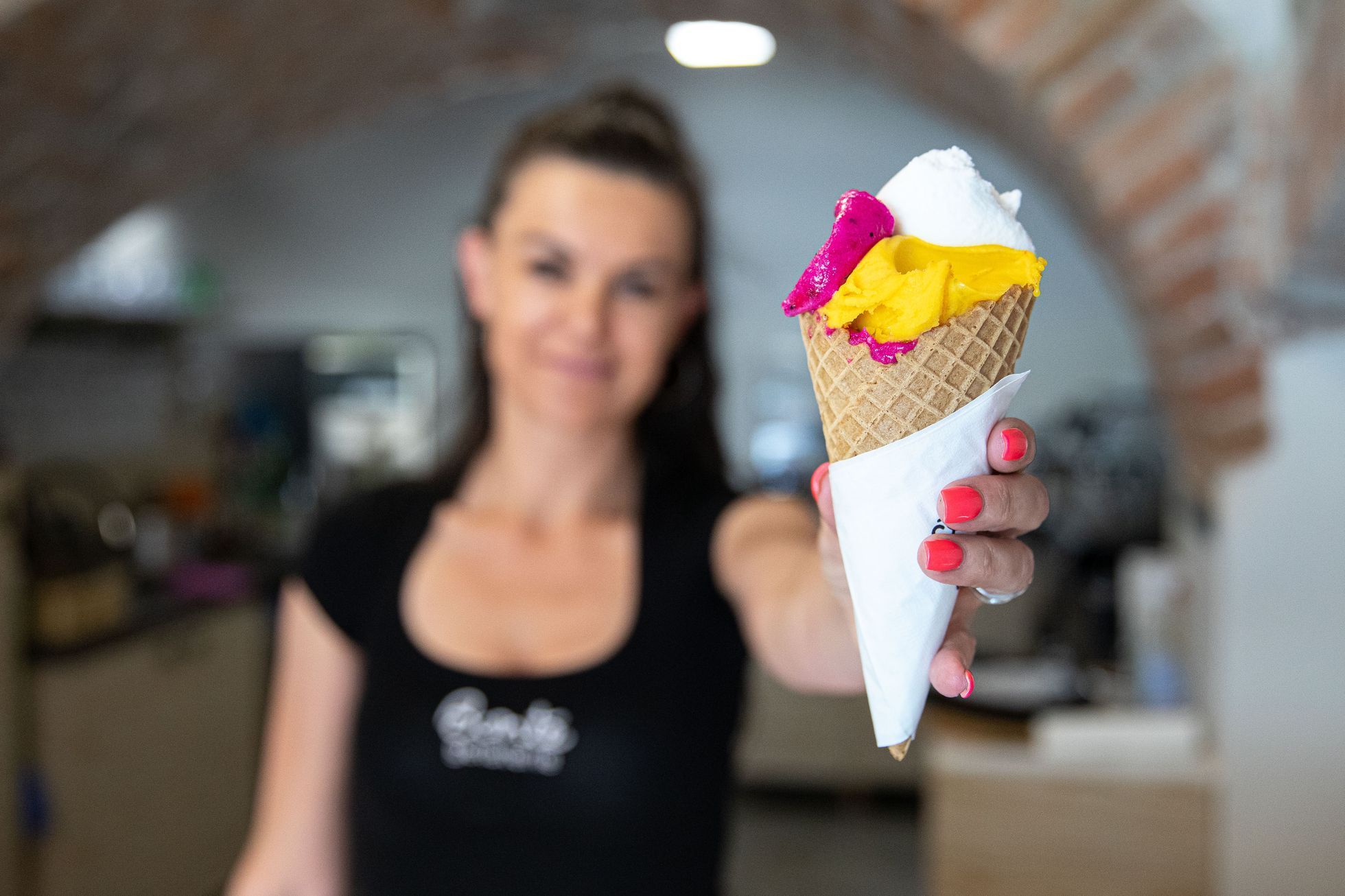 Bonté Gelaterie Beroun, zrmzlina, gastronomie, sladké, cukr, stravování