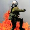 Demonstrace v Athénách - střety s těžkooděnci