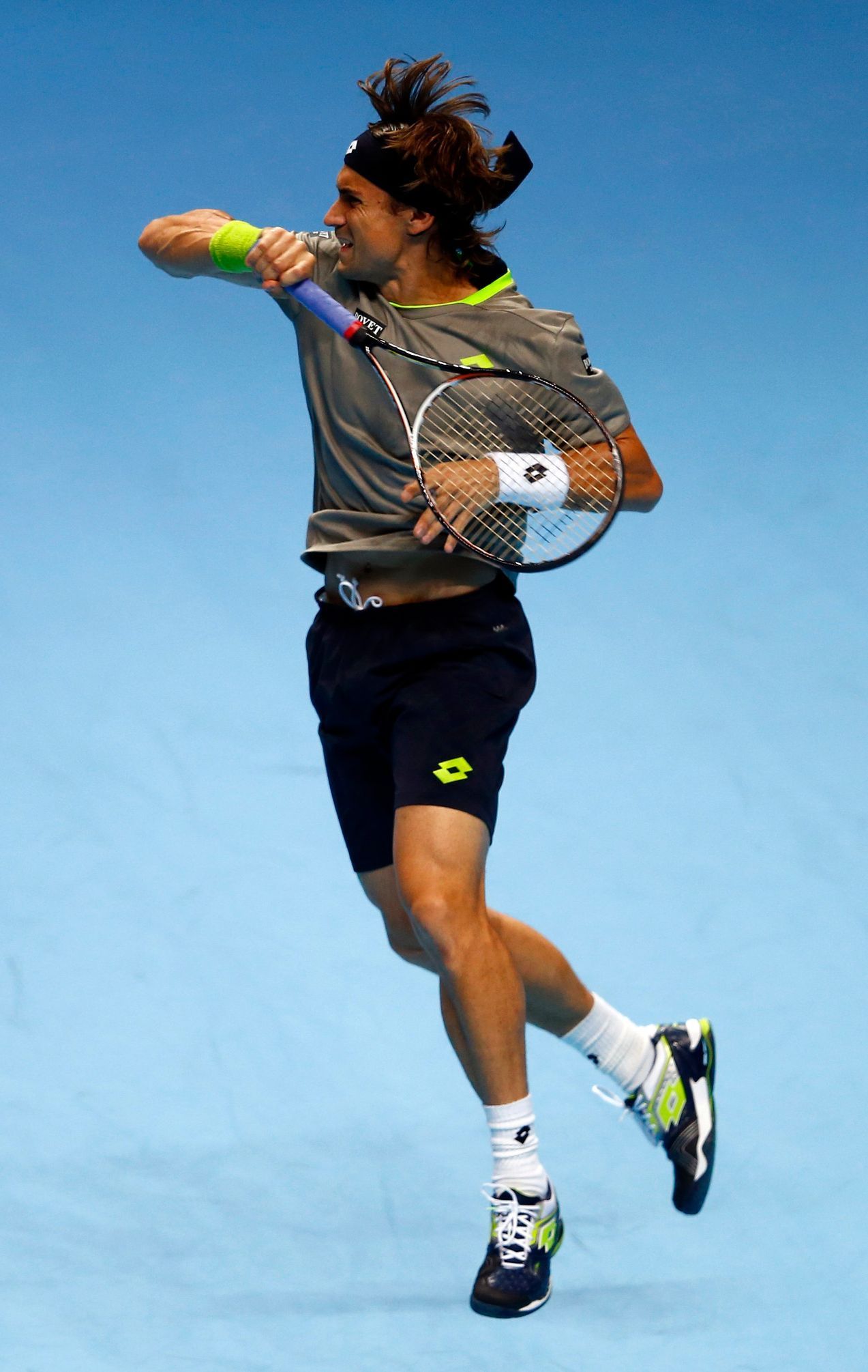 David Ferrer na Turnaji mistrů 2013 (zápas s Nadalem)