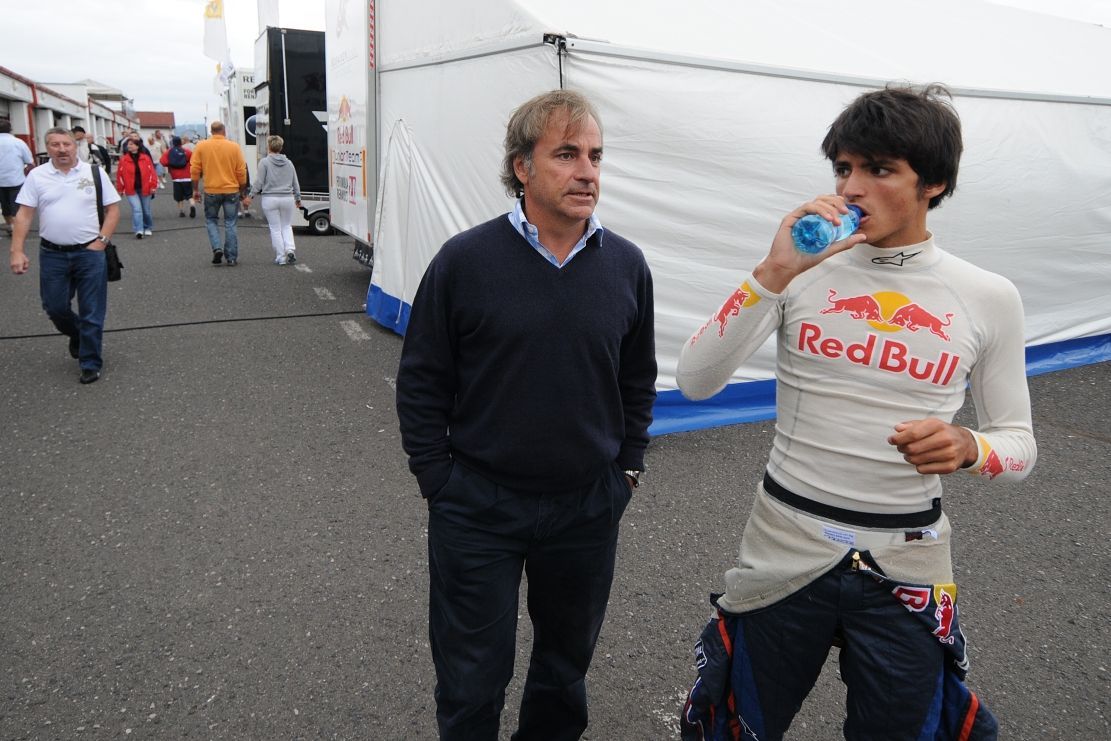 ME tahačů v Mostě: Carlos Sainz se synem