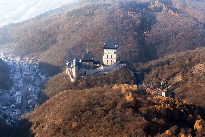 Berounka z výšky - letecké fotografie