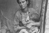Další fotografie "migrující matky", pořízené fotografkou Langeovou.